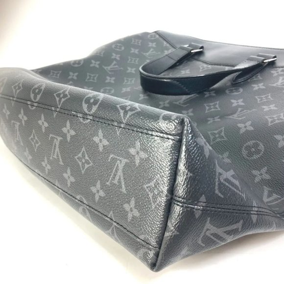 LOUIS VUITTON MonogramEclipse Thoth-Explorer Shoulder Bag Tote Bag Black - Picture 8 of 14